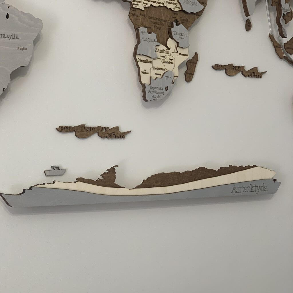 Antarktyda - dodatek do mapy świata | LosokaWood.com