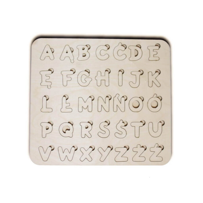 Drewniany alfabet - puzzle dla dzieci | LosokaWood.com