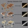 Barwy światła COB do mapy świata 3D z podświetleniem | LosokaWood