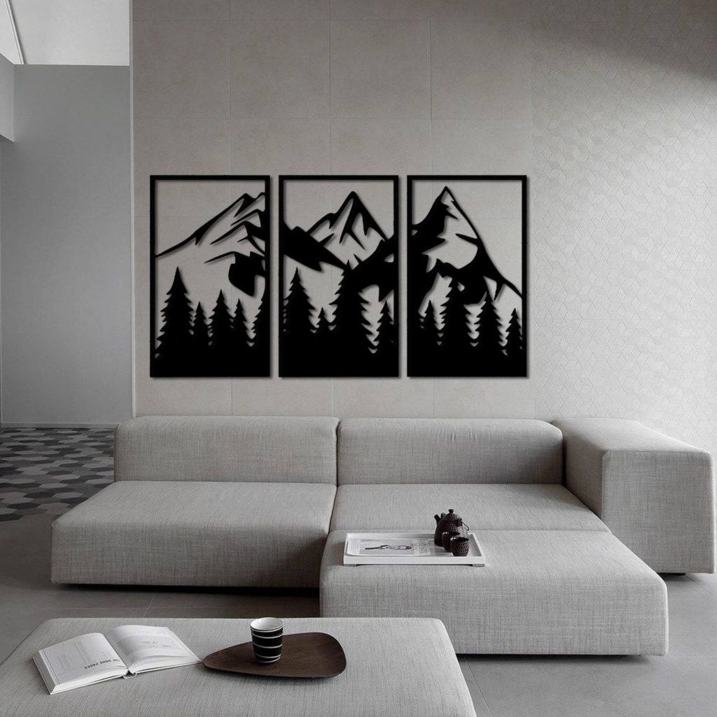 Drewniany obraz "Góry"