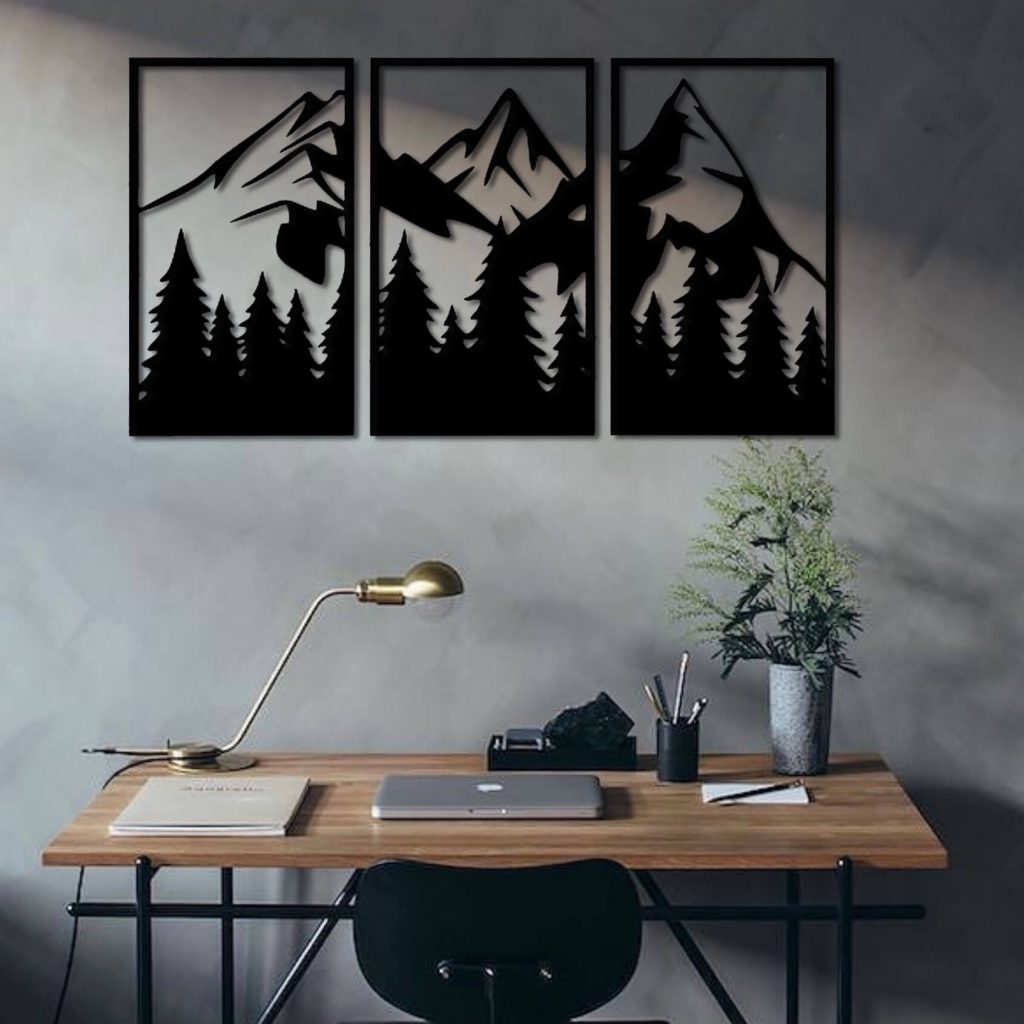 Drewniany obraz "Góry""
