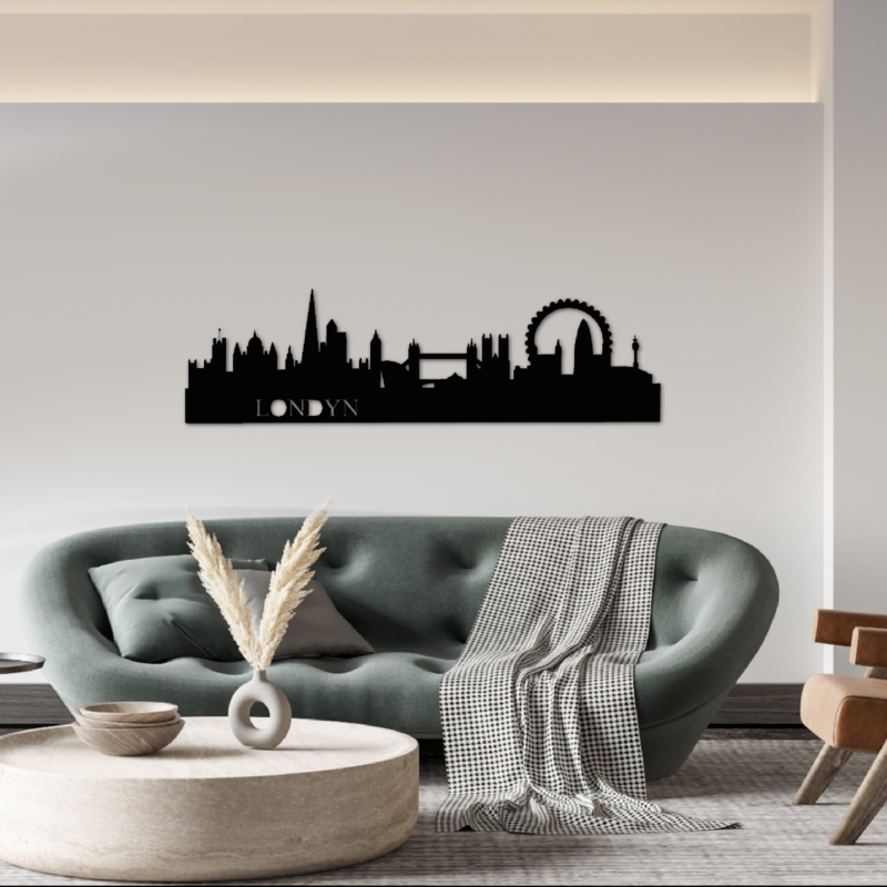 Skyline "Londyn" - dekoracja na ścianę | LosokaWood.com
