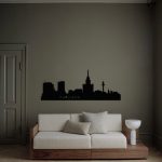 Skyline "Warszawa" - dekoracja ścienna | LosokaWood.com