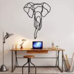 Drewniany obraz "Słoń" - dekoracja ścienna | LosokaWood.com