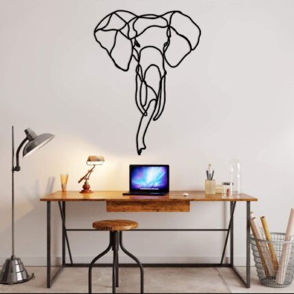 Drewniany obraz "Słoń" - dekoracja ścienna | LosokaWood.com